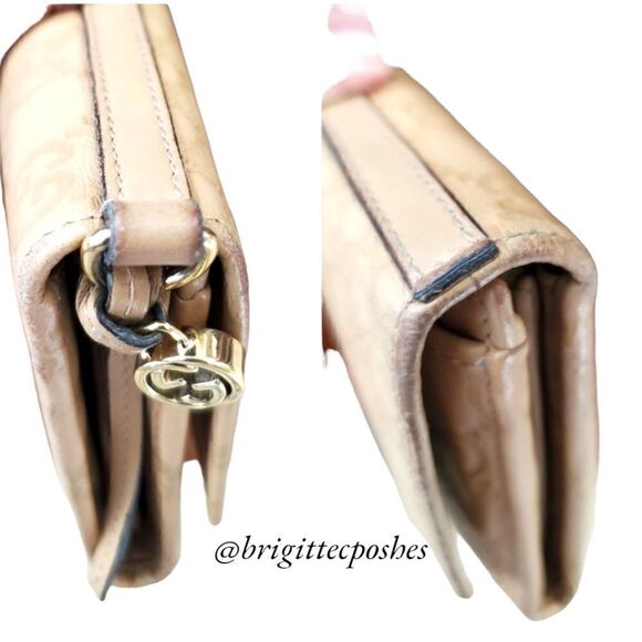 GUCCI Leather Embossed GG Long Wallet - Picture 4 of 16